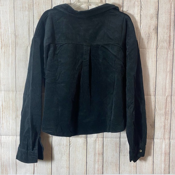 Forever21 Black 3X NWT Lightweight Button Front Corduroy Shirt NEW - Picture 5 of 13